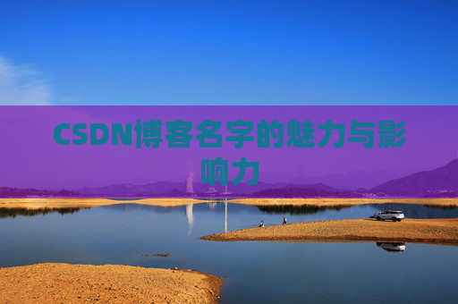 CSDN博客名字的魅力与影响力